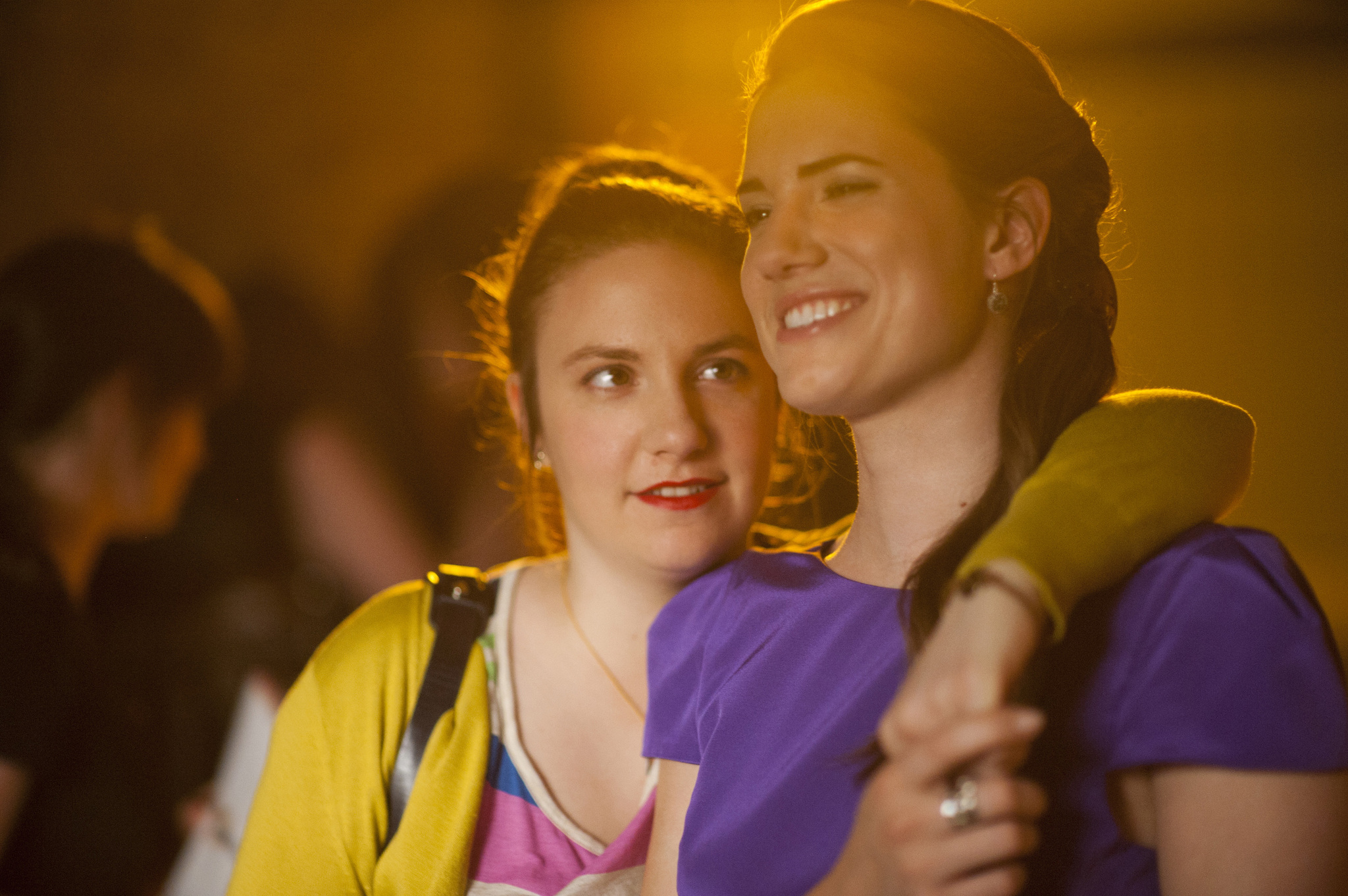 Still of Lena Dunham and Allison Williams in Girls (2012)