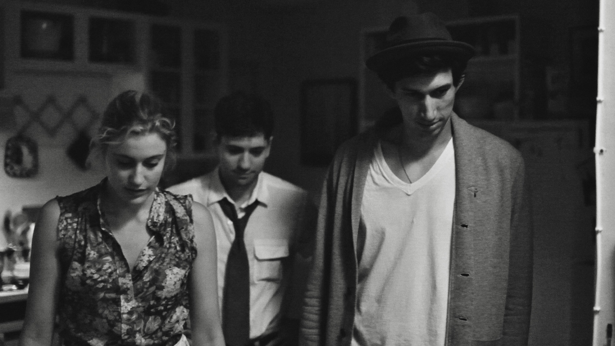 Still of Michael Zegen, Greta Gerwig and Adam Driver in Frances Ha (2012)