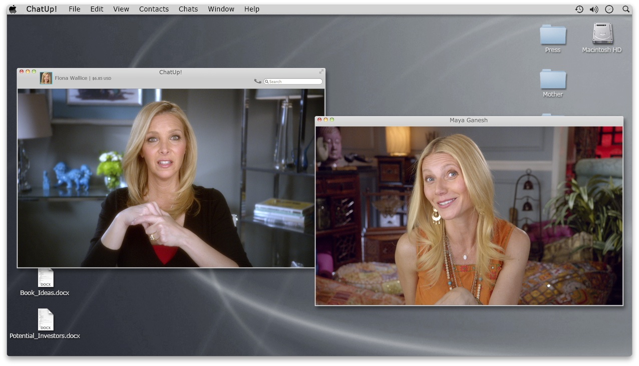 Gwyneth Paltrow and Lisa Kudrow in Web Therapy (2011)