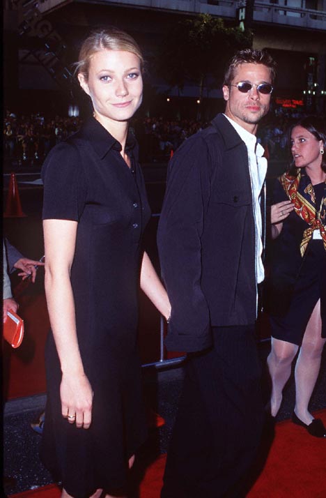 Brad Pitt and Gwyneth Paltrow at event of Waterworld (1995)