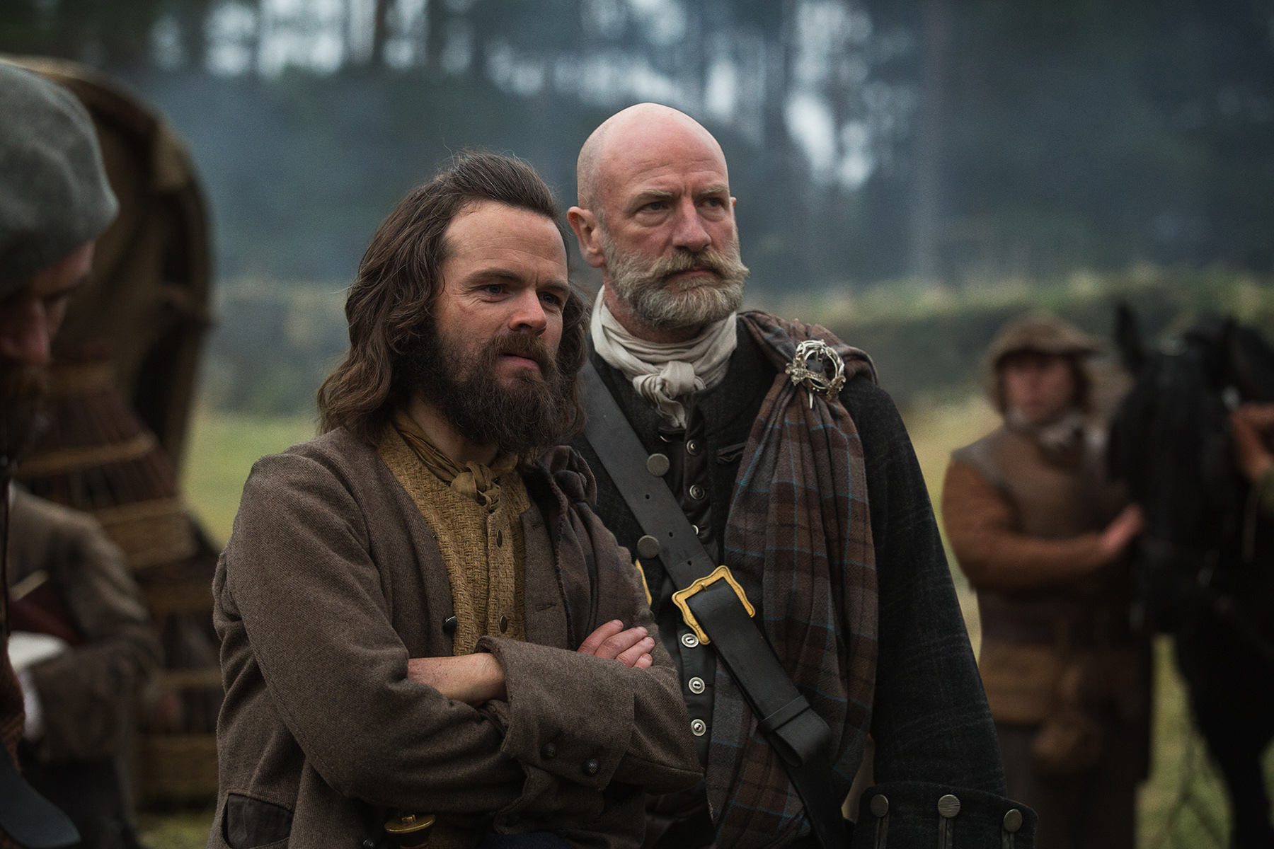 Still of Graham McTavish and Stephen Walters in Outlander (2014)