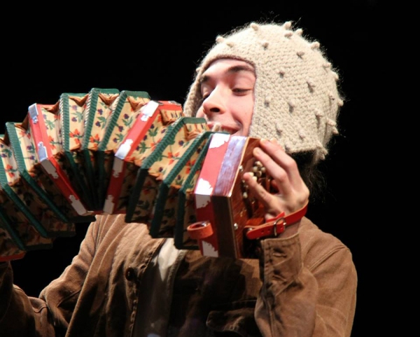 Jake Horowitz (THE FOOL) in Theatre for A New Audience 2014 Production of KING LEAR. Directed by Arin Arbus