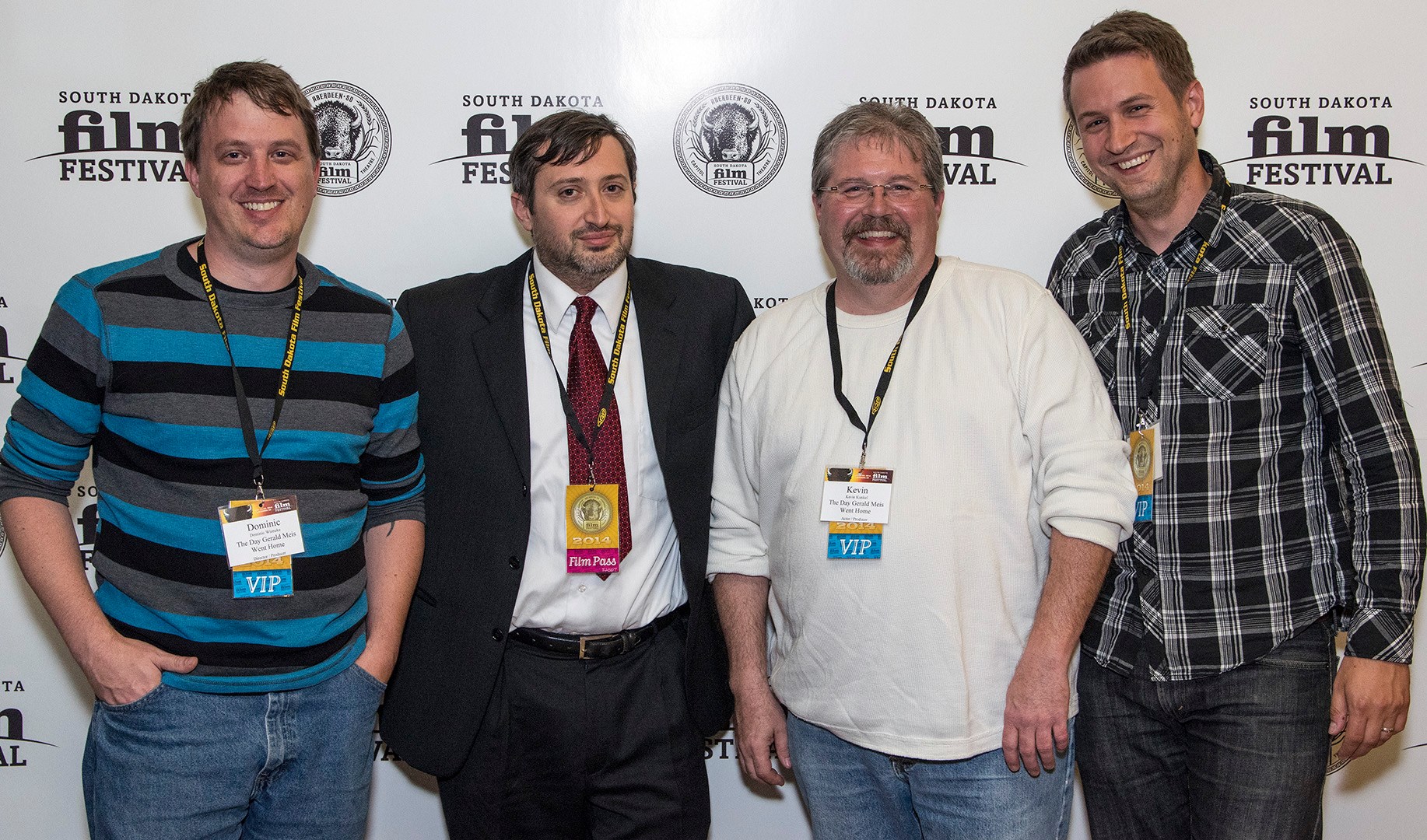 South Dakota Film Festival 2014 with (Left to Right): Dominic Wieneke, George Tsakiridis, Kevin Kunkel, and Nathan Maas.