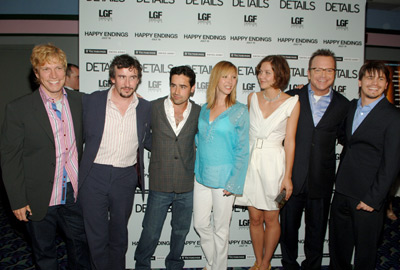 Tom Arnold, Lisa Kudrow, Jesse Bradford, Steve Coogan, Maggie Gyllenhaal, Jason Ritter and Don Roos at event of Happy Endings (2005)