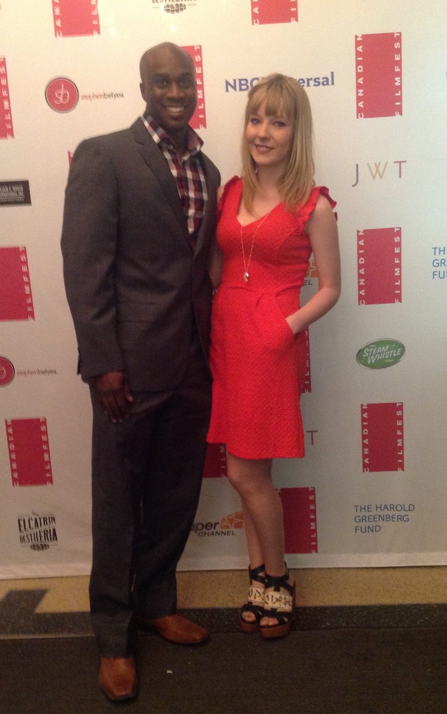 Actor Michael A. Amos spotted with Actress Ashley Rebecca Moore at the Can Film Fest.