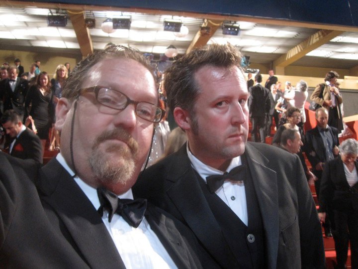 Martin Gooch and Mark W Gray at Cannes premiere of Robin Hood.