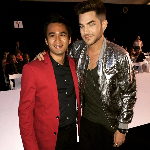 With Adam Lambert