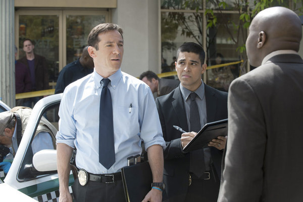 Still of Steve Harris, Jason Isaacs and Wilmer Valderrama in Awake (2012)