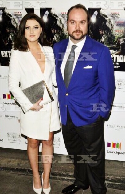 Carla Cresswell and Jonathan Sothcott at the world premiere of extinction 25th of February 2015.