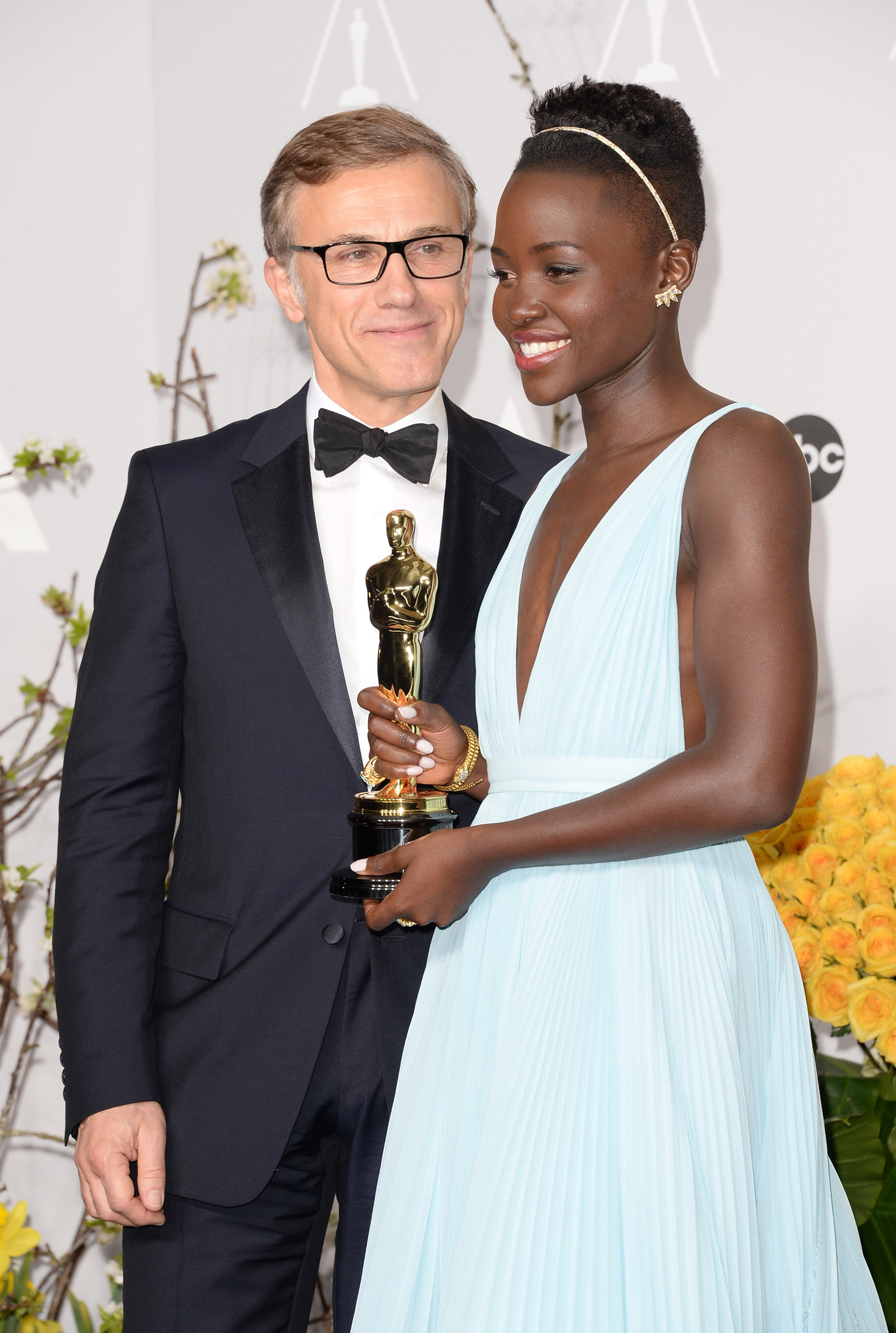 Christoph Waltz and Lupita Nyong'o