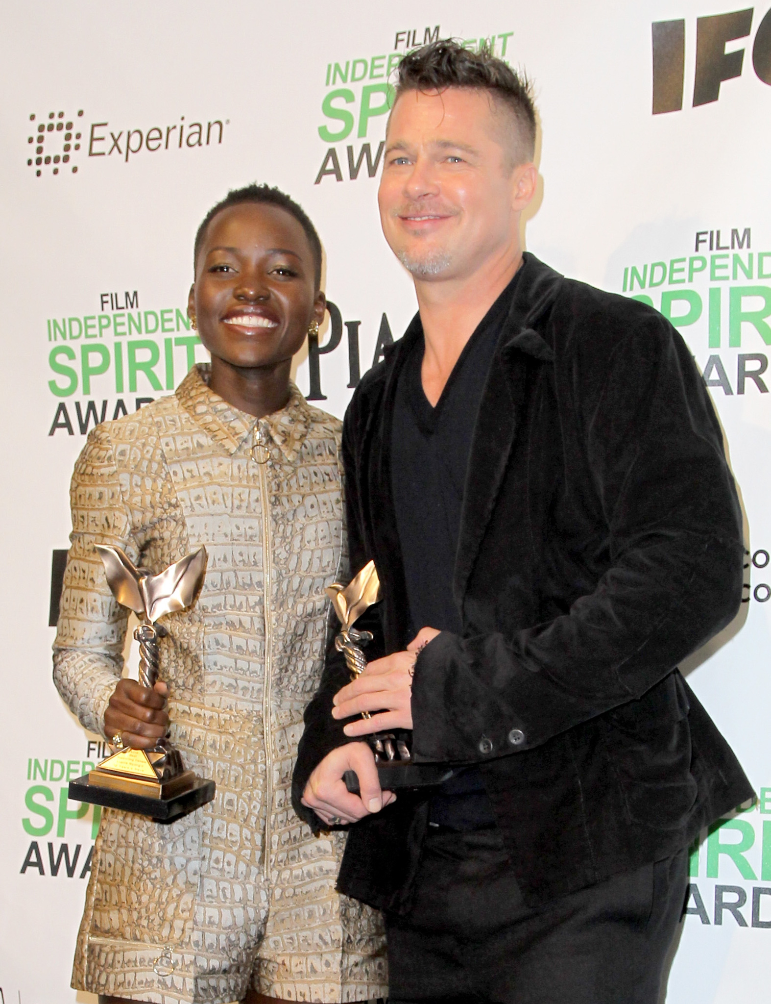 Brad Pitt and Lupita Nyong'o