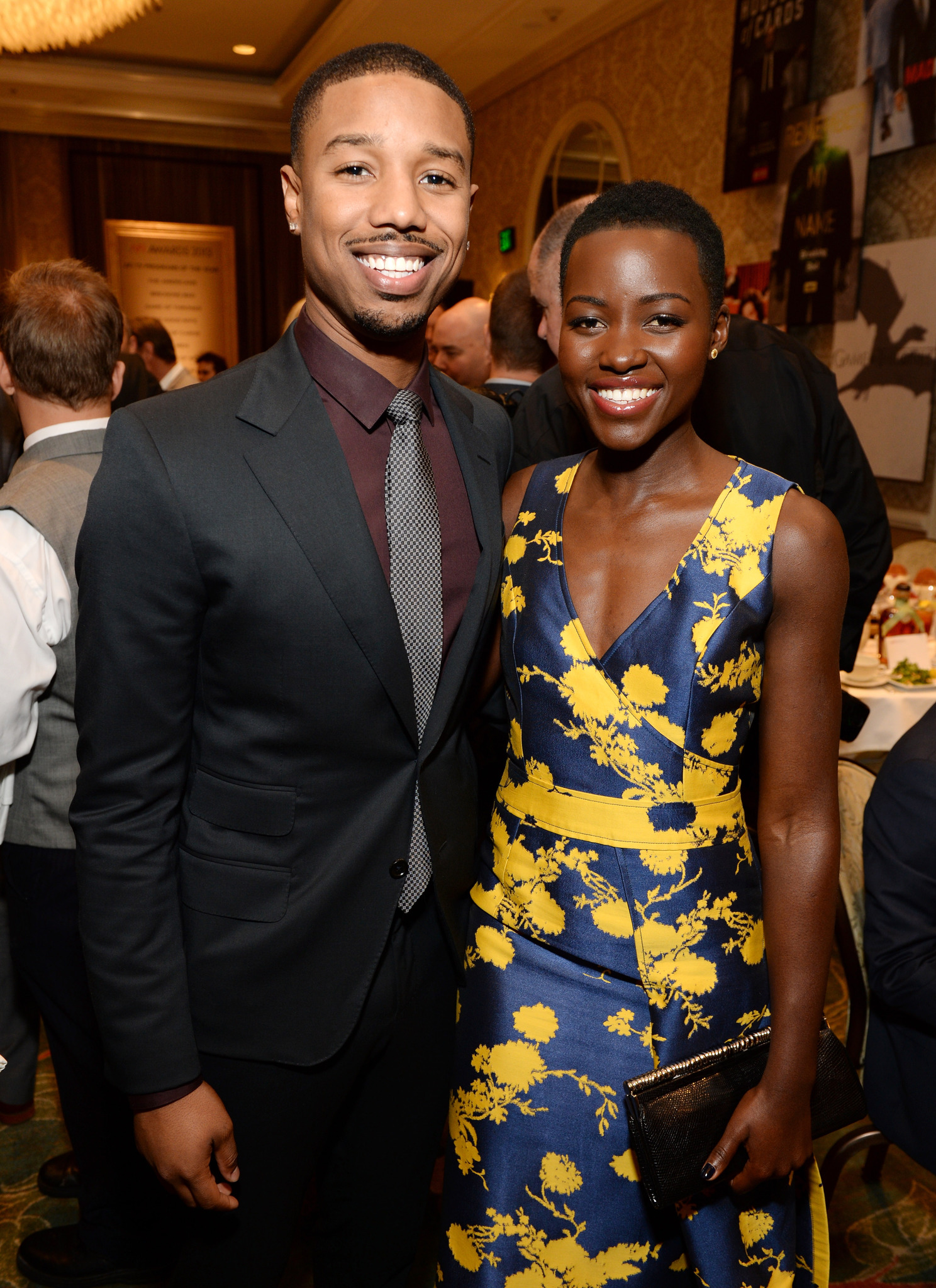 Michael B. Jordan and Lupita Nyong'o