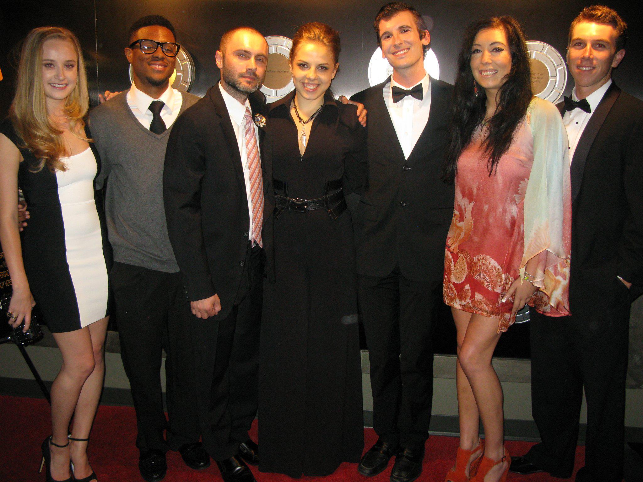 The cast and director of Silent Screams (2014)