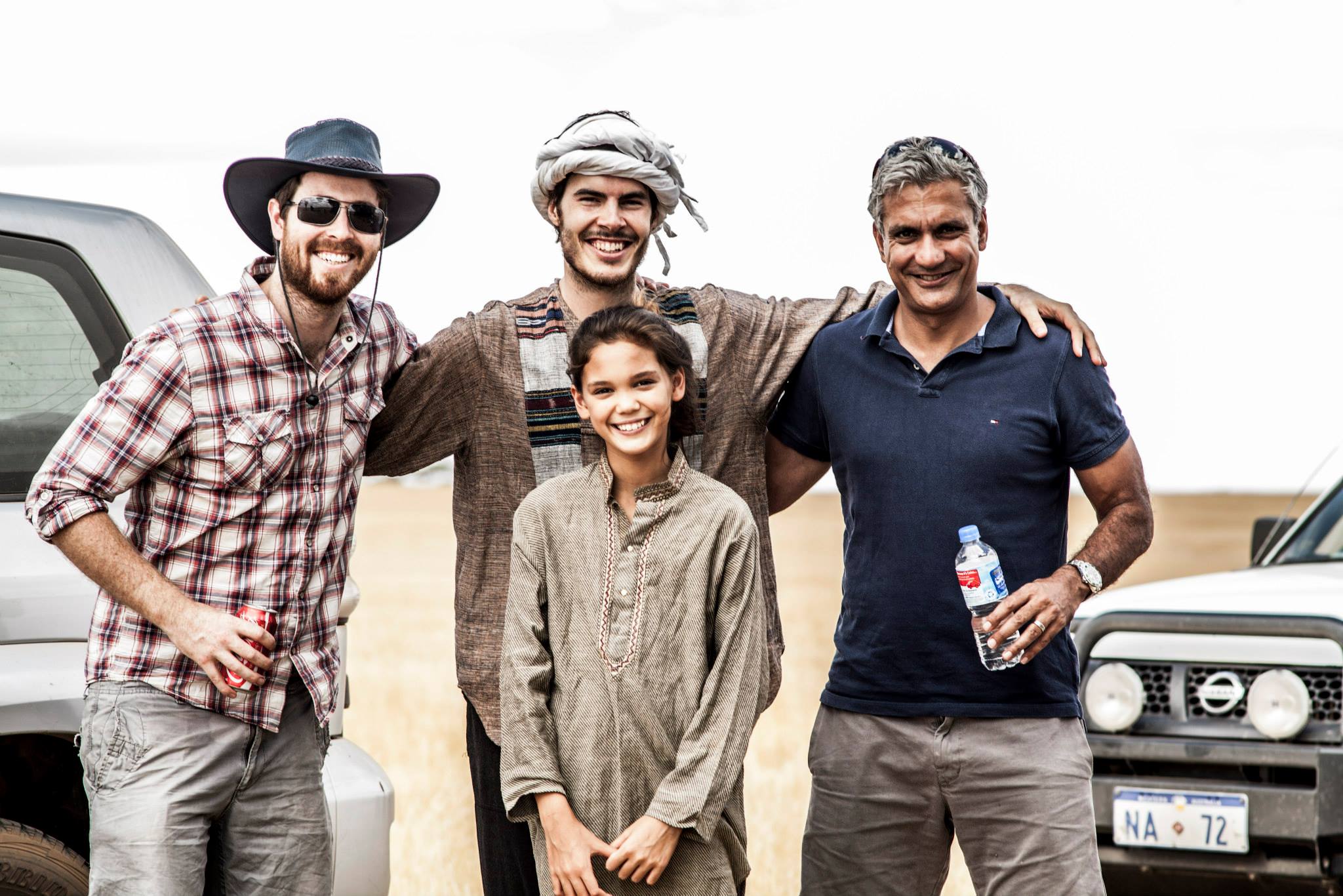 On set of Absolution shooting in Beverley Western Australia, just before shooting commenced. Challenging conditions of 40+Cel. With Dean Butler, Stephen Burge, Melody Rom, Dalip Sondhi.