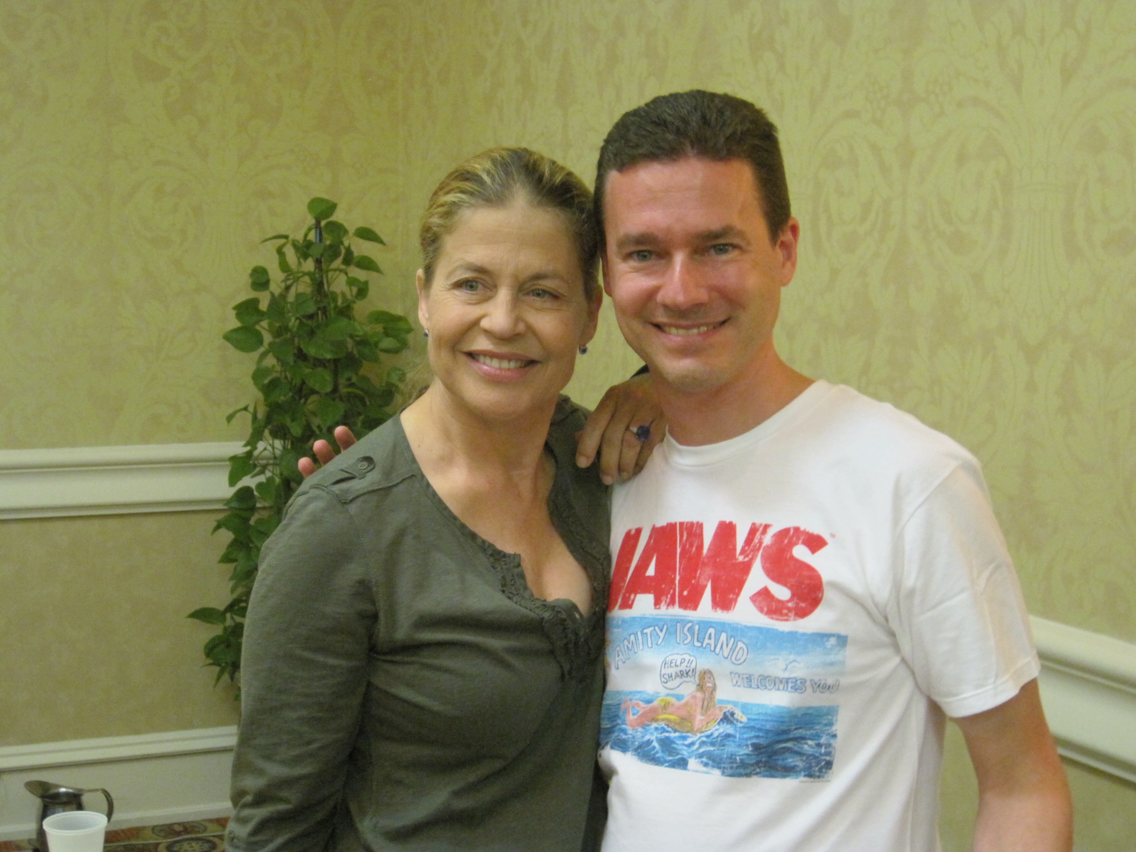 Christopher Kearney with Linda Hamilton