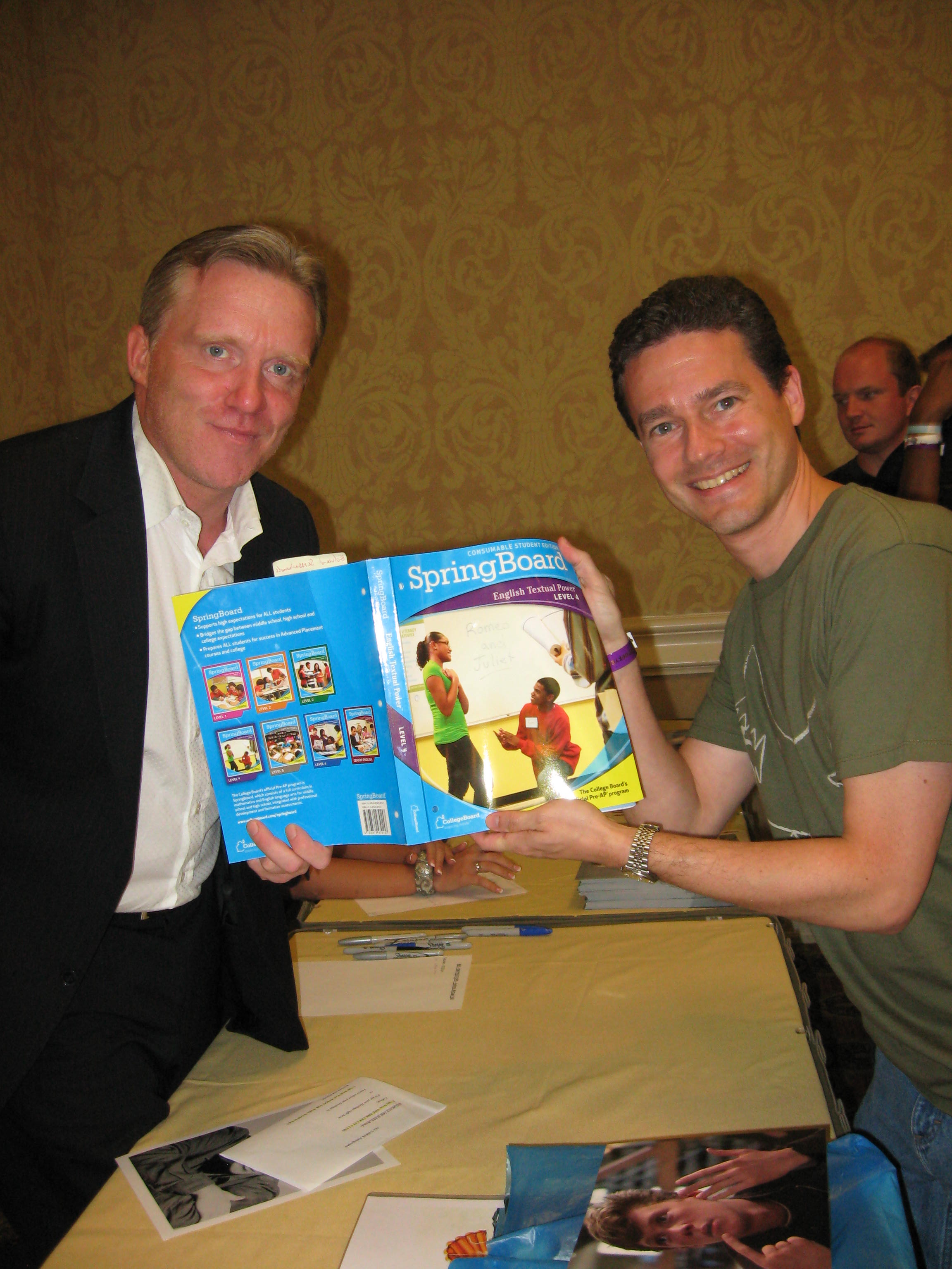 Christopher Kearney with Anthony Michael Hall