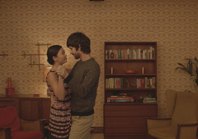 Still of Naomi Christie and Ben Whishaw in Lilting (2014)