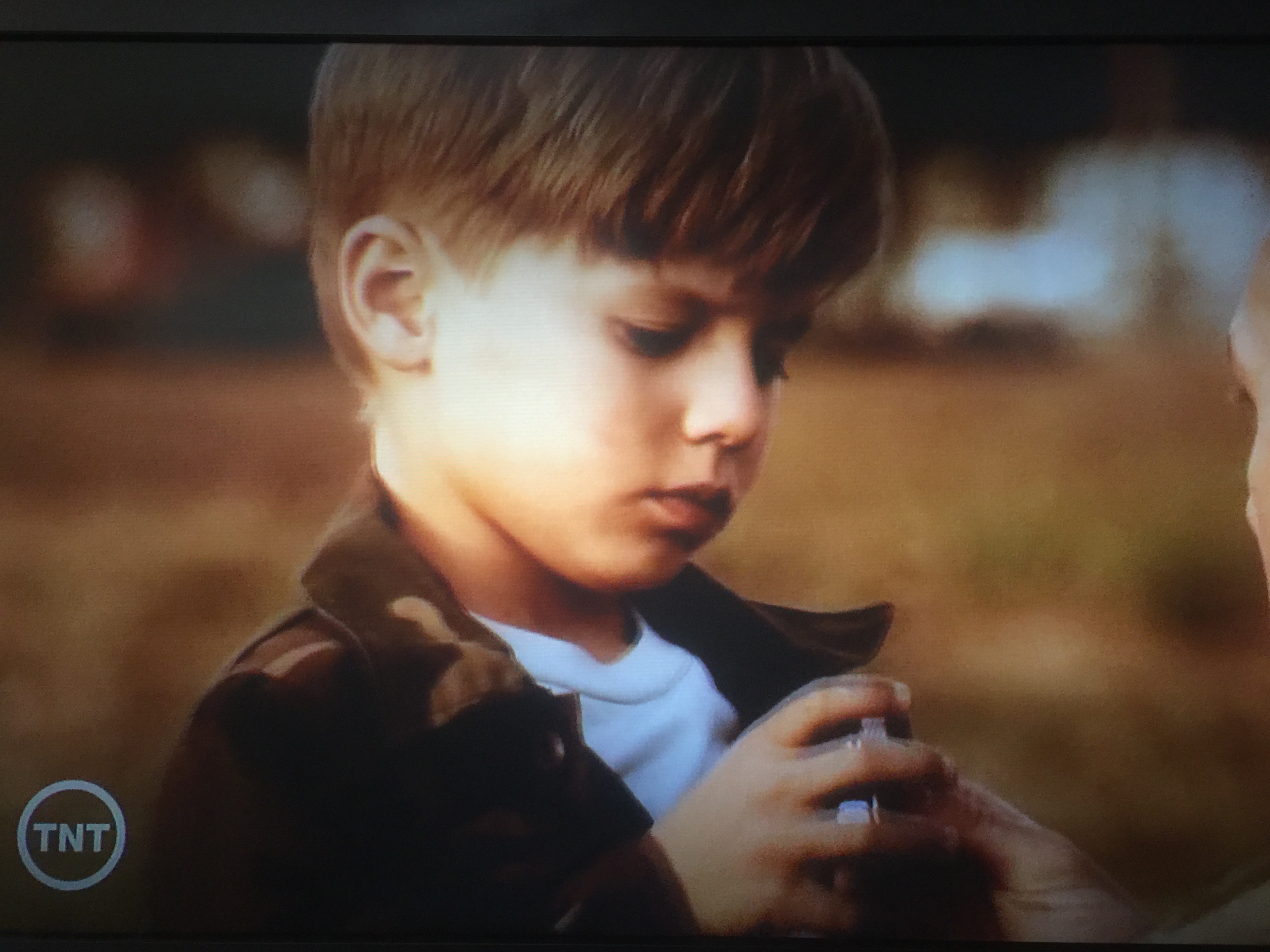 Cole Michaels as Young John Case in TNT's Agent X.