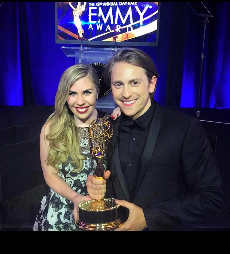 2015 Daytime Emmy Awards. Sainty & Eric Nelsen, Winners.