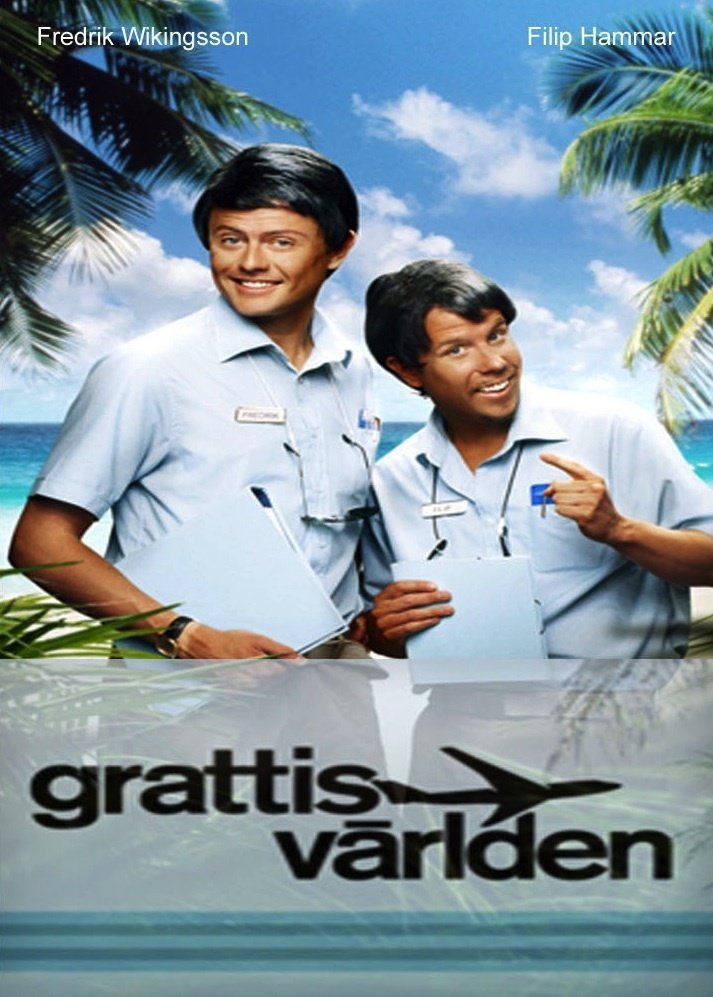Fredrik Wikingsson and Filip Hammar in Grattis världen (2005)