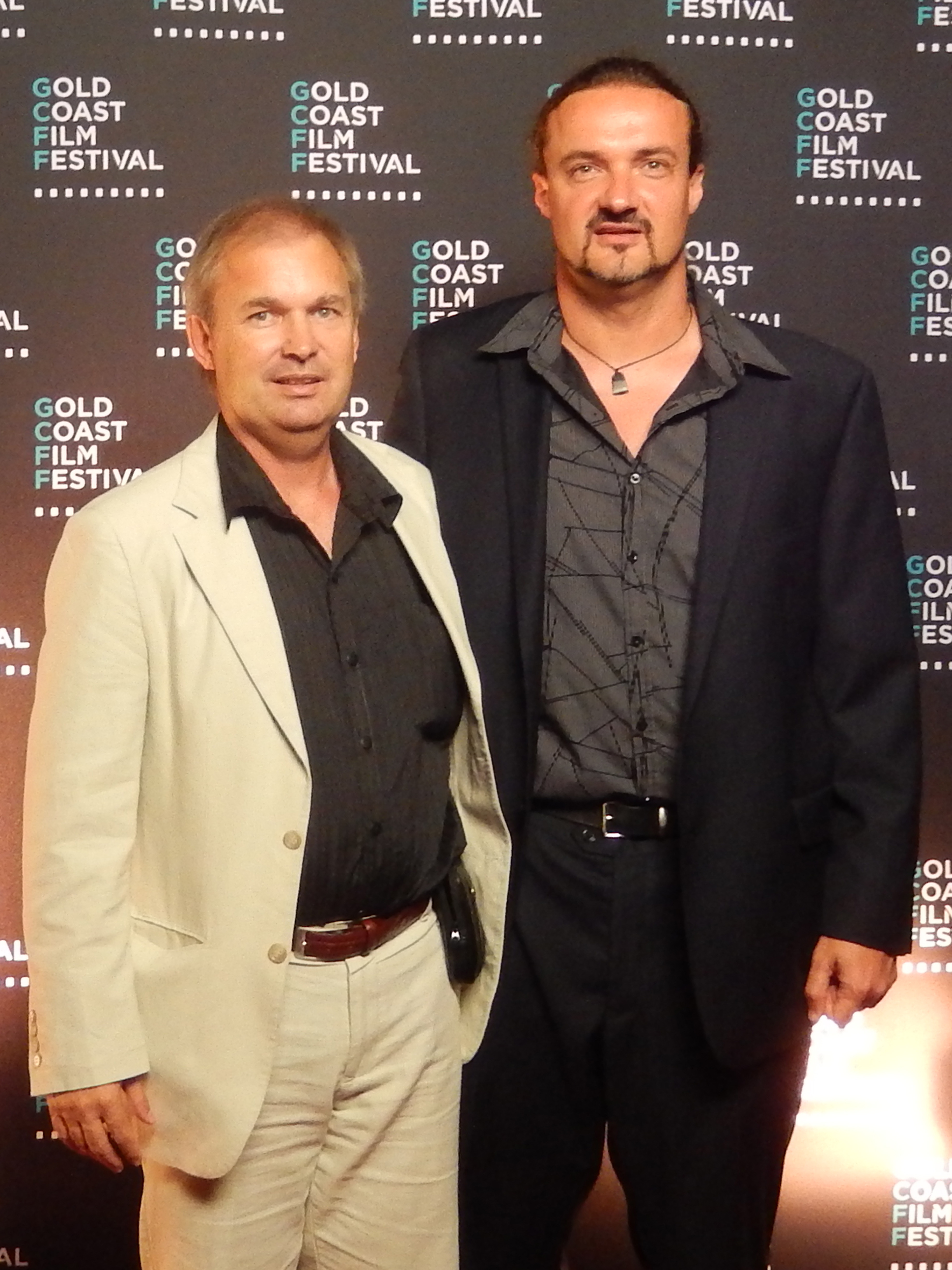 Michael Maguire with David Gould at the Australian premiere of 