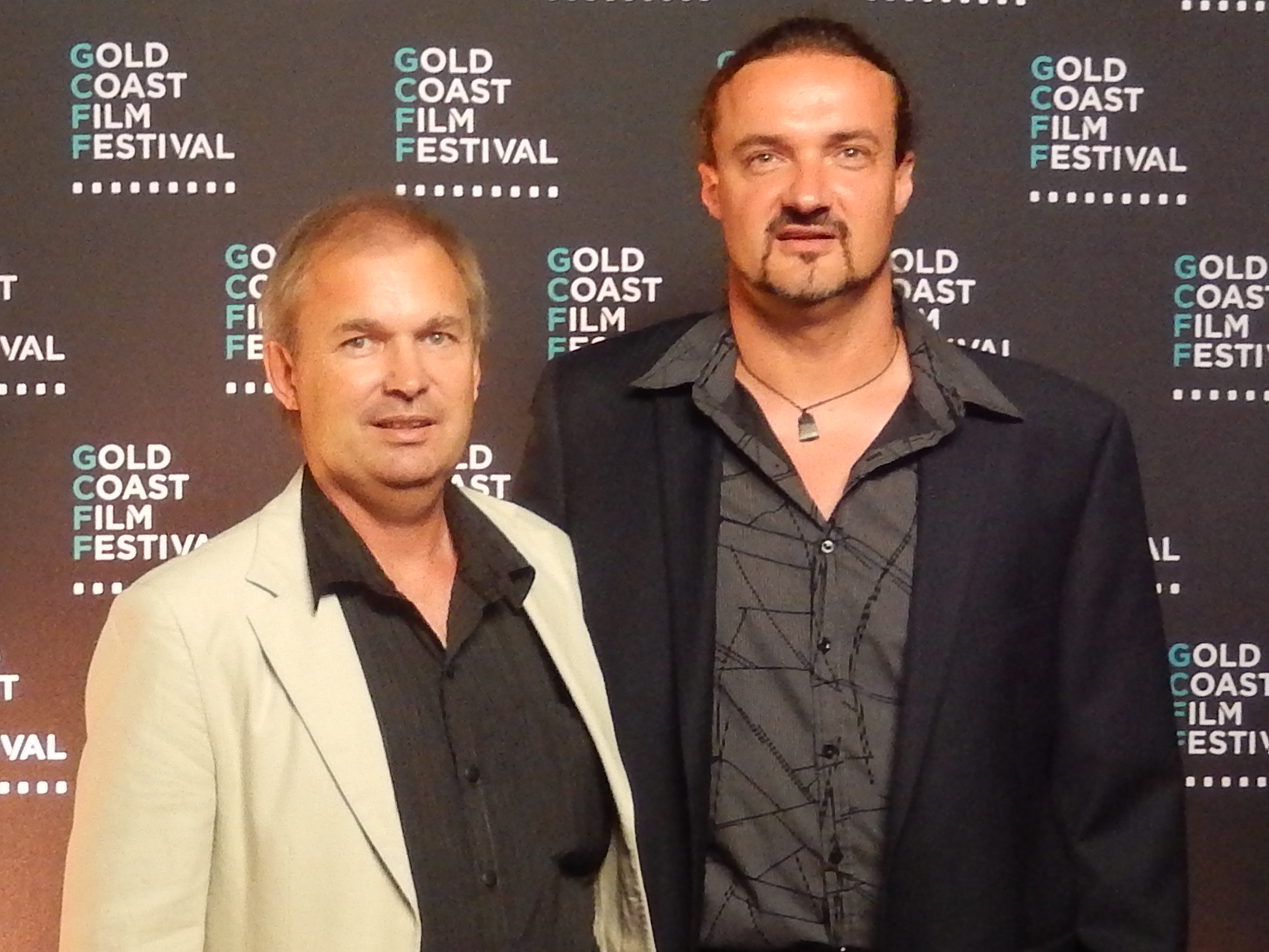 Michael Maguire with David Gould at the Australian premiere of 