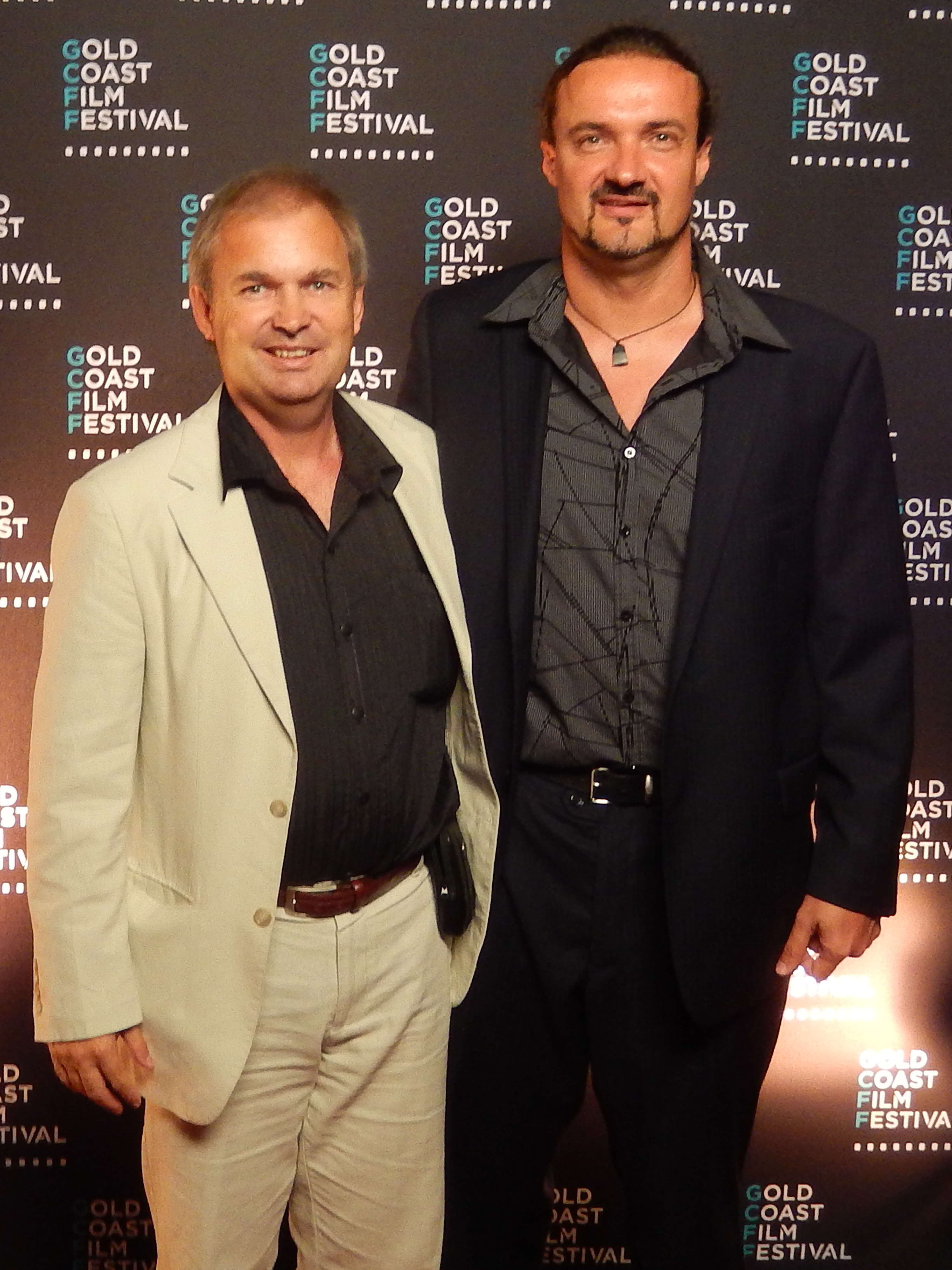 Michael Maguire with David Gould at the Australian premiere of 