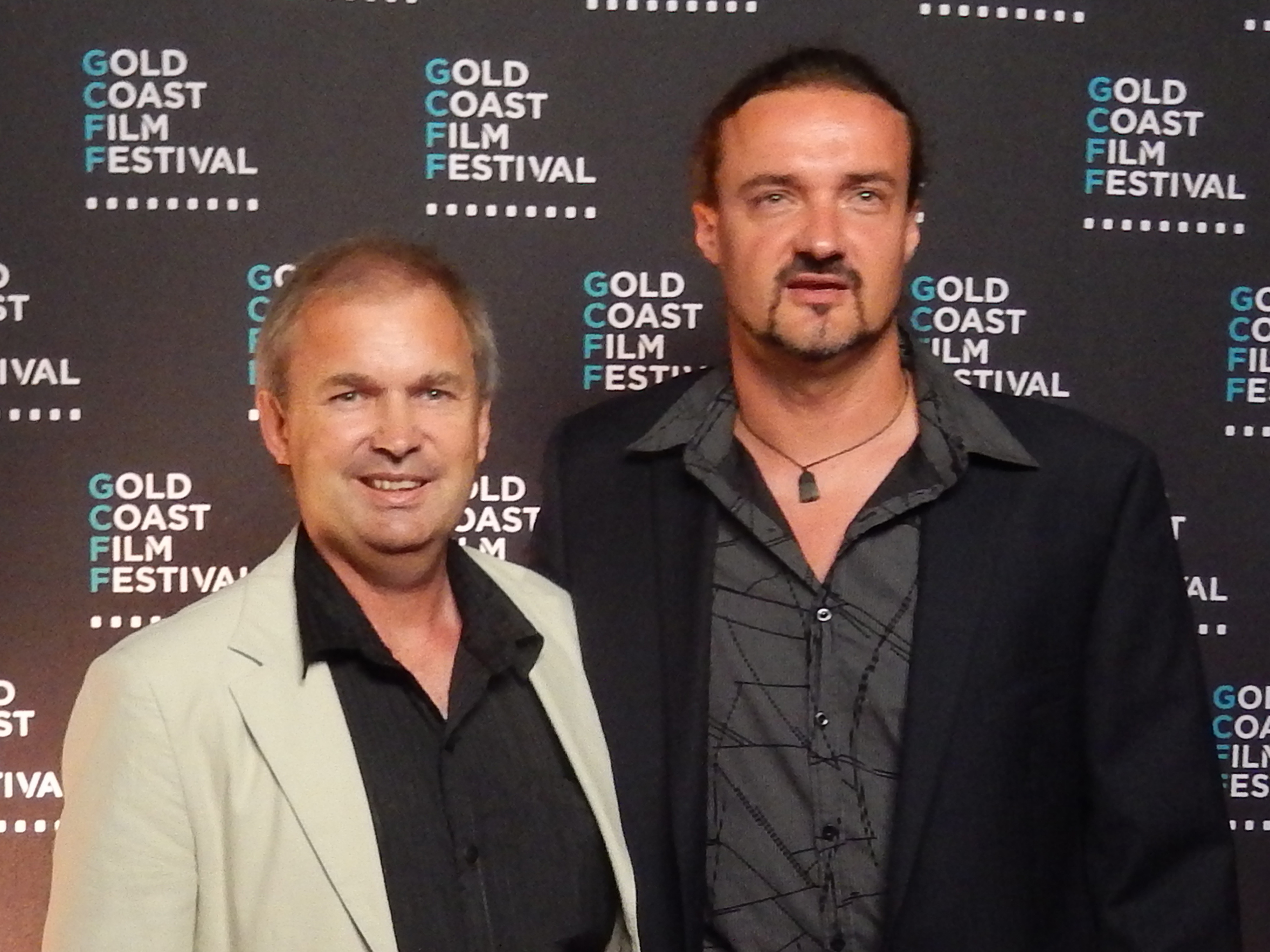 Michael Maguire with David Gould at the Australian premiere of 