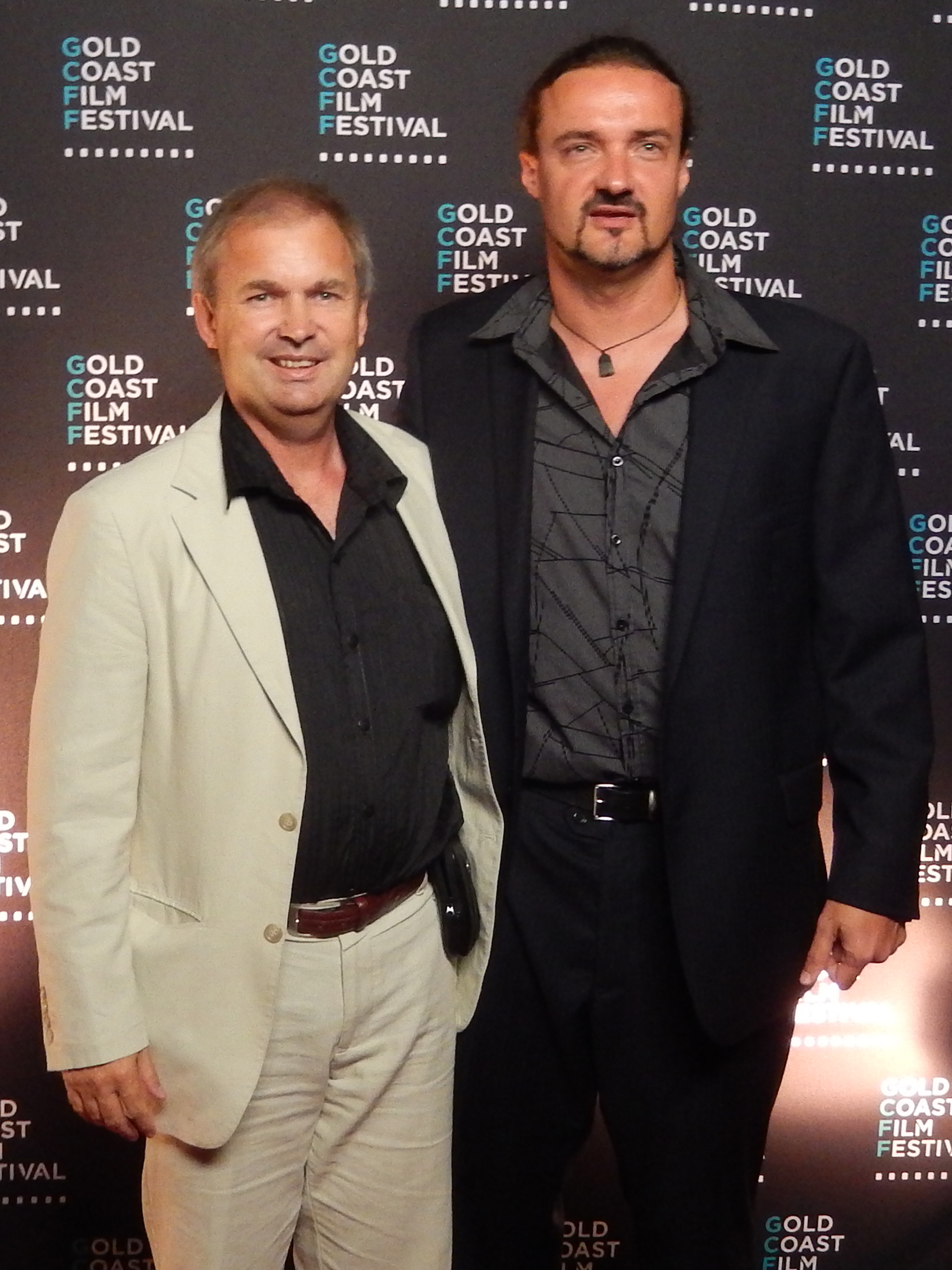 Michael Maguire with David Gould at the Australian premiere of 