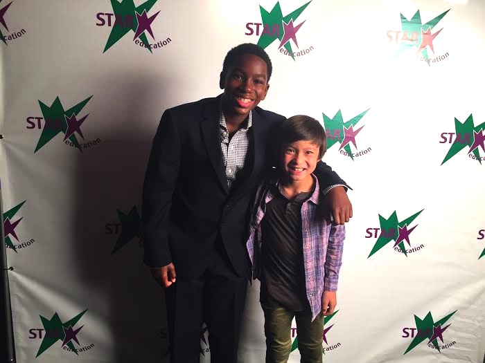 Prophet Bolden and Forrest Wheeler from Fresh Off The Boat on the red carpet at the 1st Annual Movie Star Film Festival.