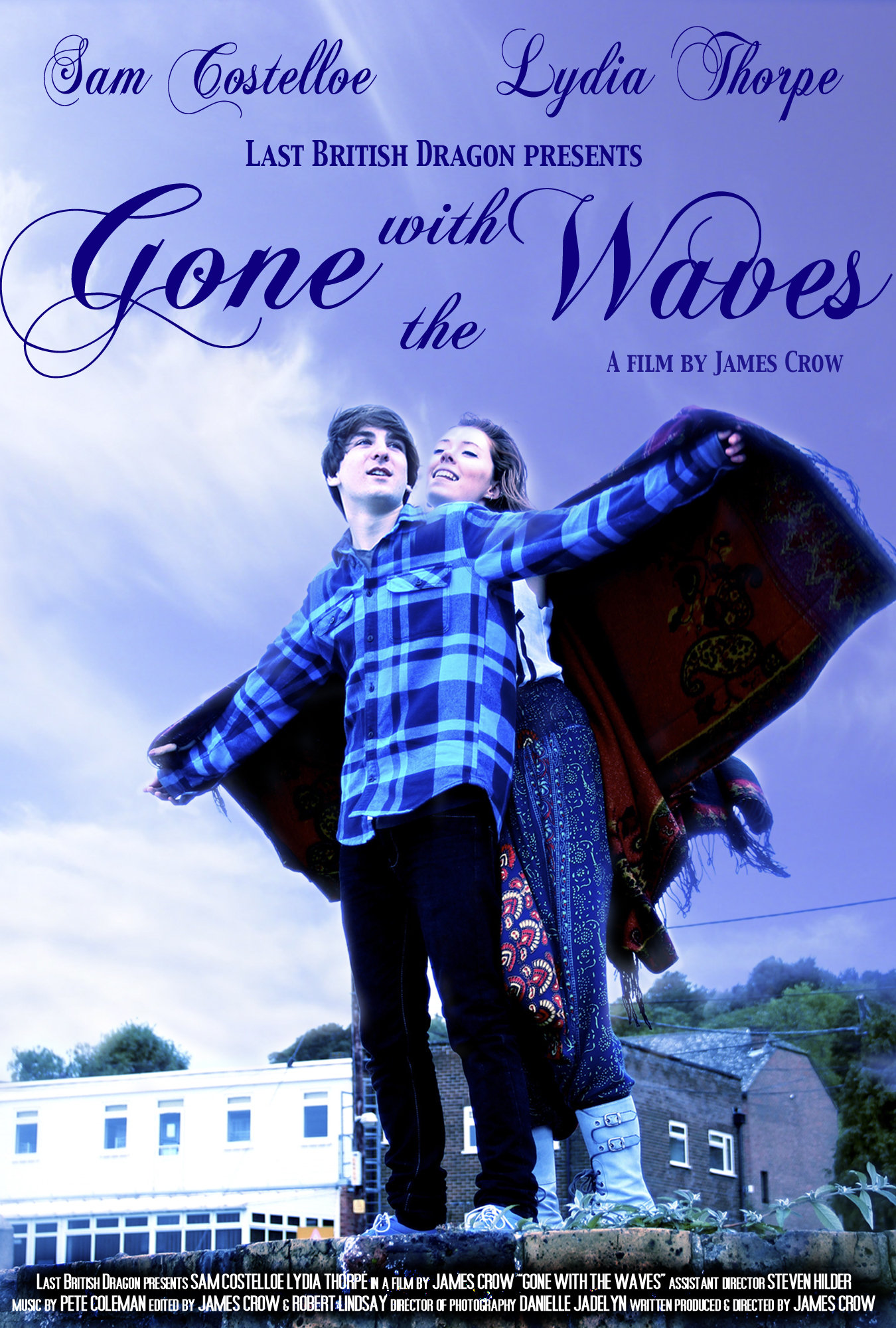 Poster for comedy Gone with the Waves. Starring Sam Costelloe and Lydia Thorpe