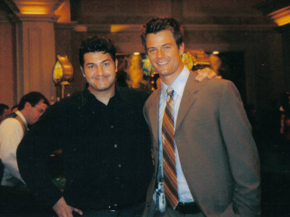 On set of LAS VEGAS with P.J. Marino and Josh Duhamel.