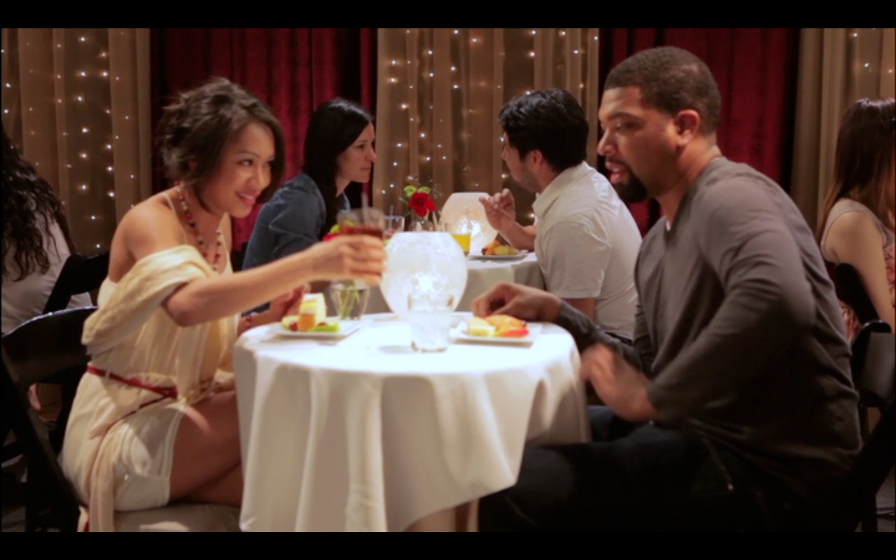 -Still from Alright TV's Ms. FREQUENT FLYER: Ms. RIGHT. -with DERAY DAVIS