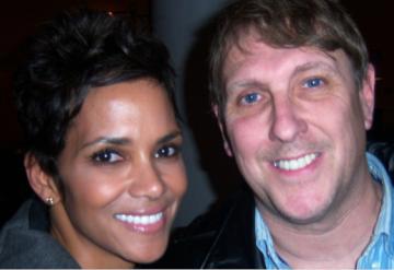 With Halle Berry at Screening of 