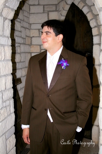 The groom on his wedding day