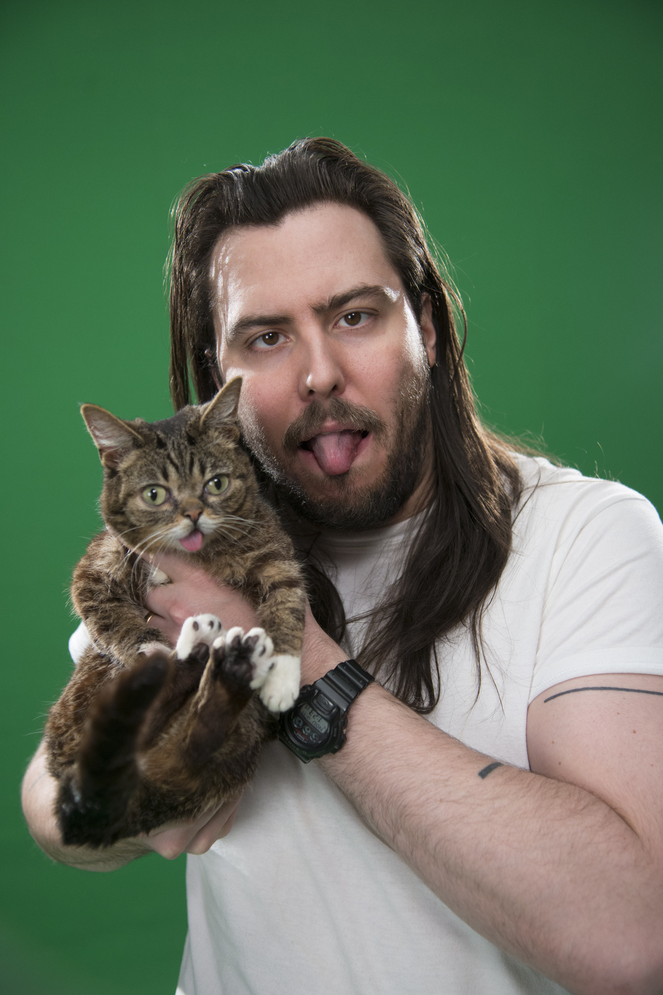 Andrew W.K. and Lil Bub