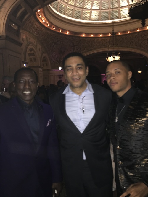 Chi-Raq premiere with Wesley Snipes and Harry Lennix