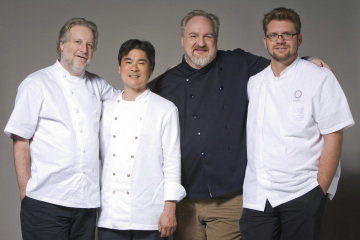 Still of Roy Yamaguchi, Michael Cimarusti, Art Smith and Jonathan Waxman in Top Chef Masters (2009)