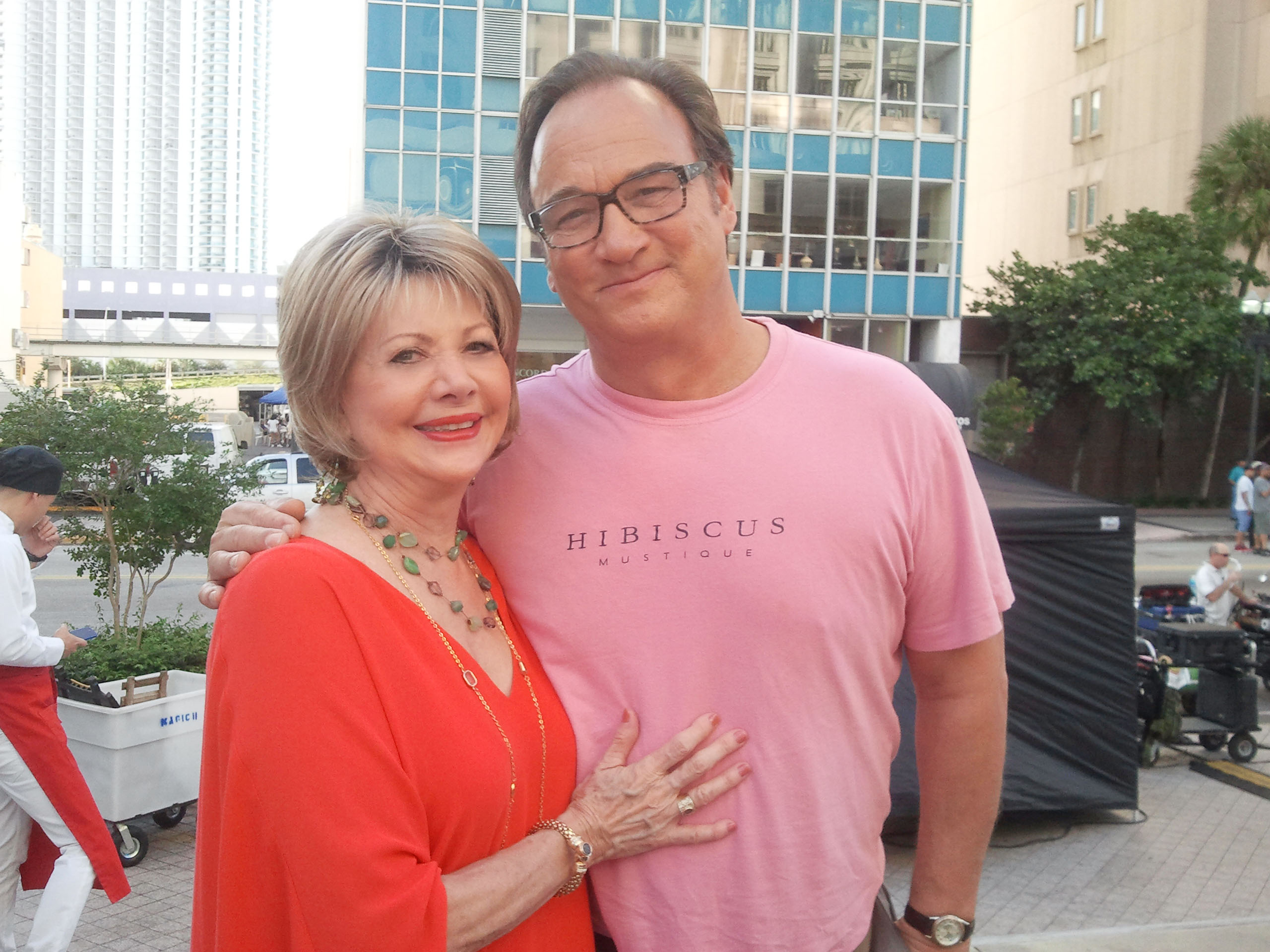 Jim Belushi and I in set of Change of Heart, 2014
