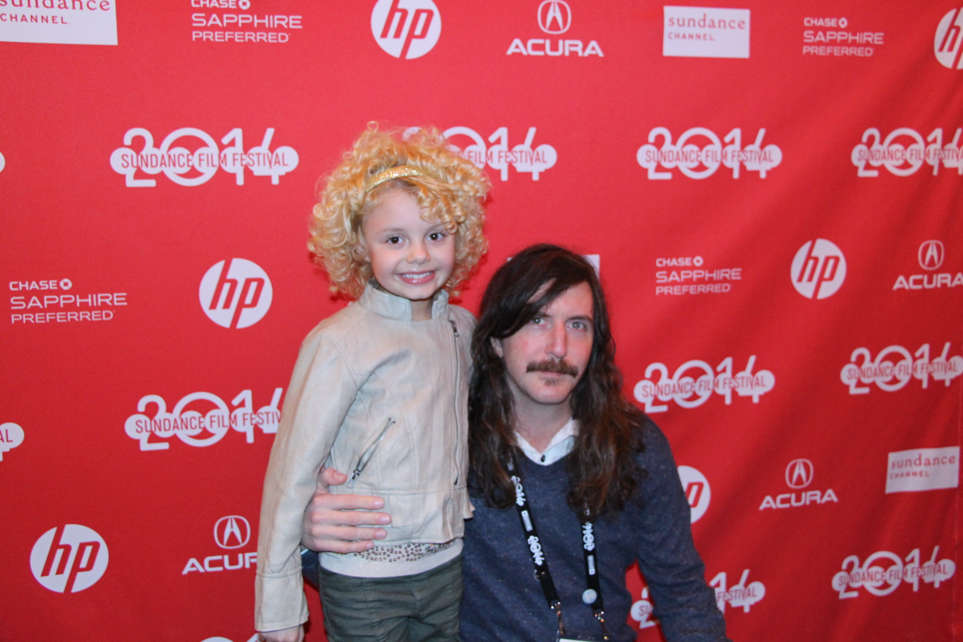 At Sundance Film Festival DIG Director Toby Halbrooks with DIG lead Mallory James Mahoney