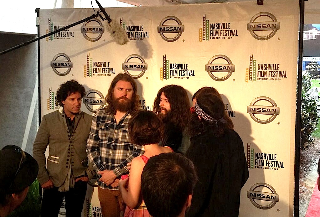 Director, Kennedy and The Sheepdogs red carpet interview at Nashville Film Festival for film 