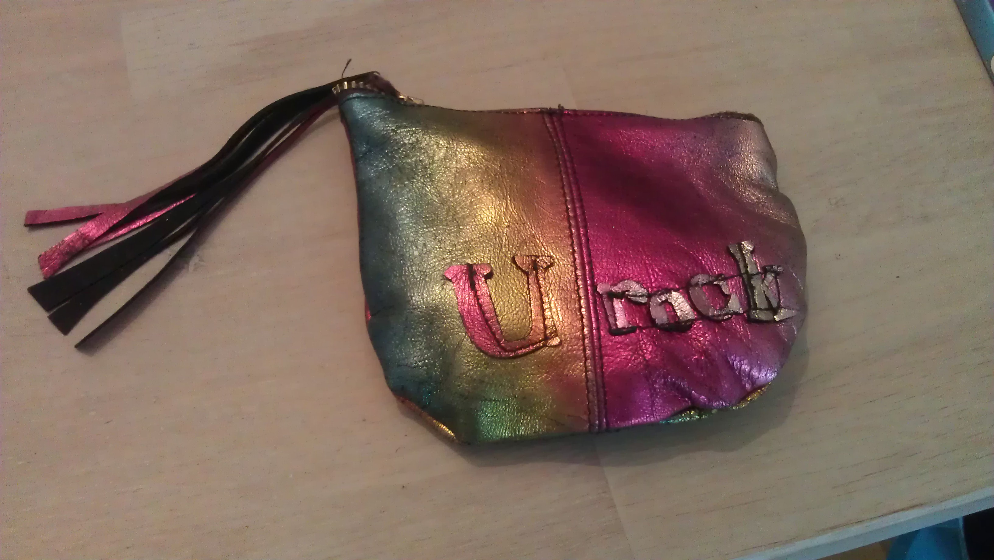 Leather bag II small, designed and crafter by me, from accessory U. rock collection