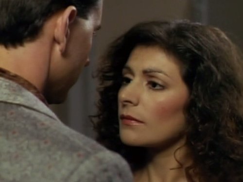 Still of Marina Sirtis and Matt McCoy in Star Trek: The Next Generation (1987)