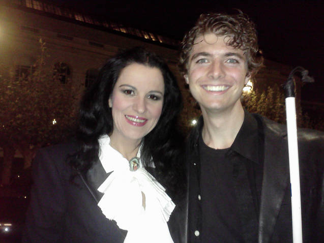 Brandon Keith Biggs with Angela Gheorghiu