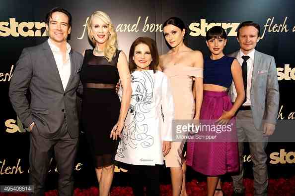 The lead cast of Flesh and Bone at the red carpet premiere