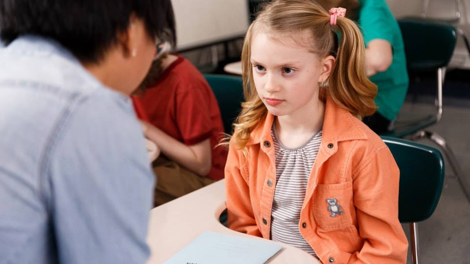 Ava Dewhurst getting direction from Director Michelle Kee on the set of Mattress.