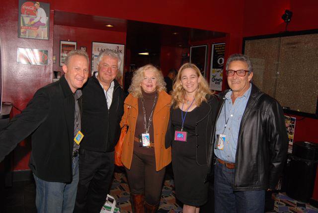At the New Media Film Festival San Francisco with KTVU Channel 2's Tom Vacar, Michele Mikey Kelly, Susan Johnston (festival founder), and Ed Fogelman