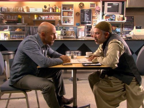 Still of Carlo Rota and Manoj Sood in Little Mosque on the Prairie (2007)