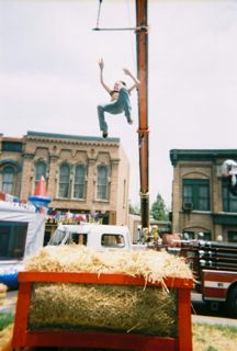 Kendra's high fall stunt in NORBIT