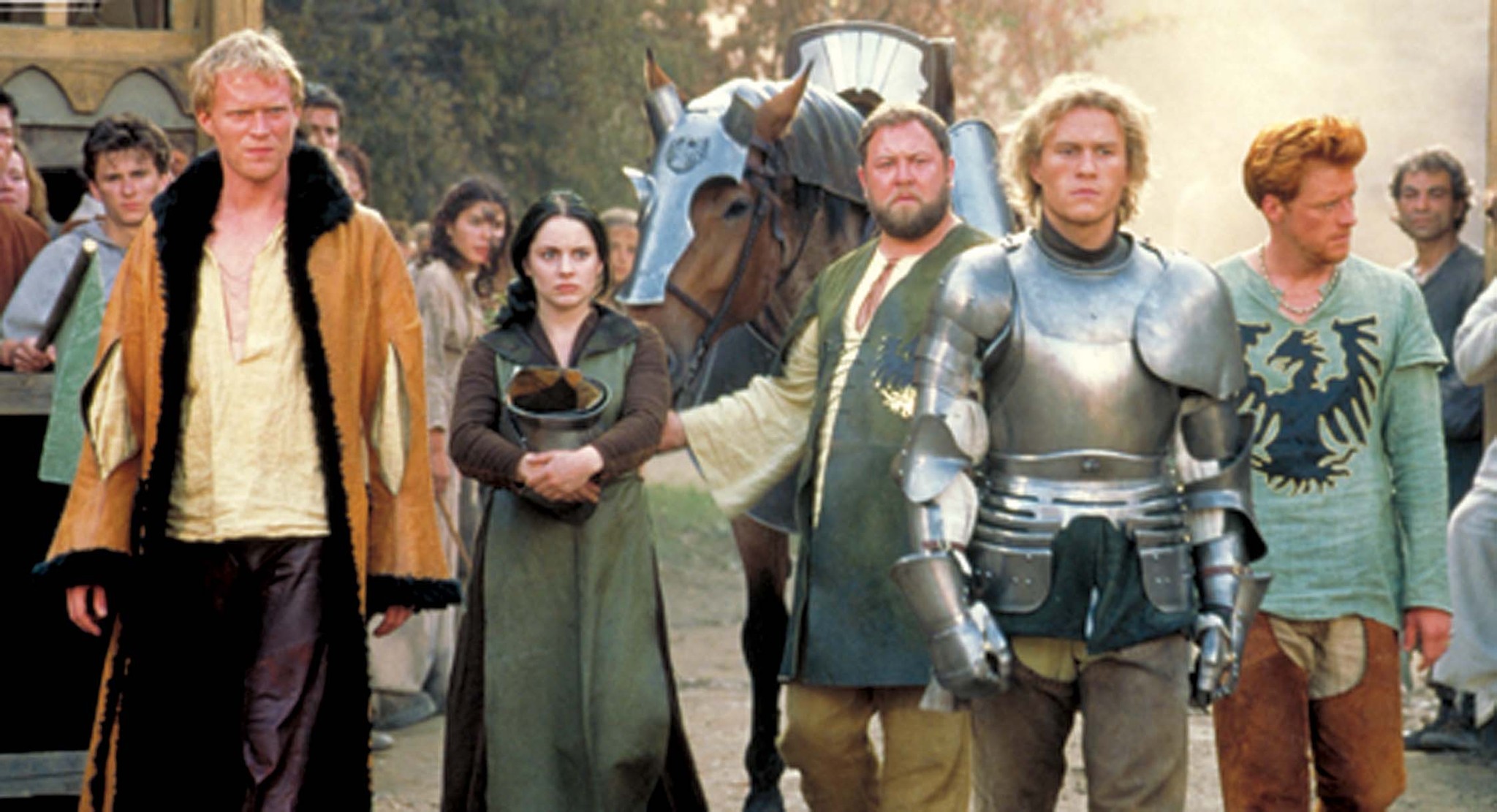 Still of Mark Addy, Heath Ledger, Paul Bettany and Alan Tudyk in Riterio zvaigzde (2001)